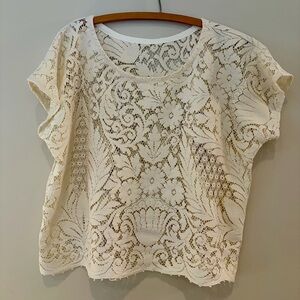Handmade Lace Top - Cream